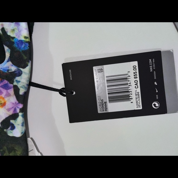 Nike Pro Classic Swoosh Modern Print sports bra size XS - Picture 5 of 8